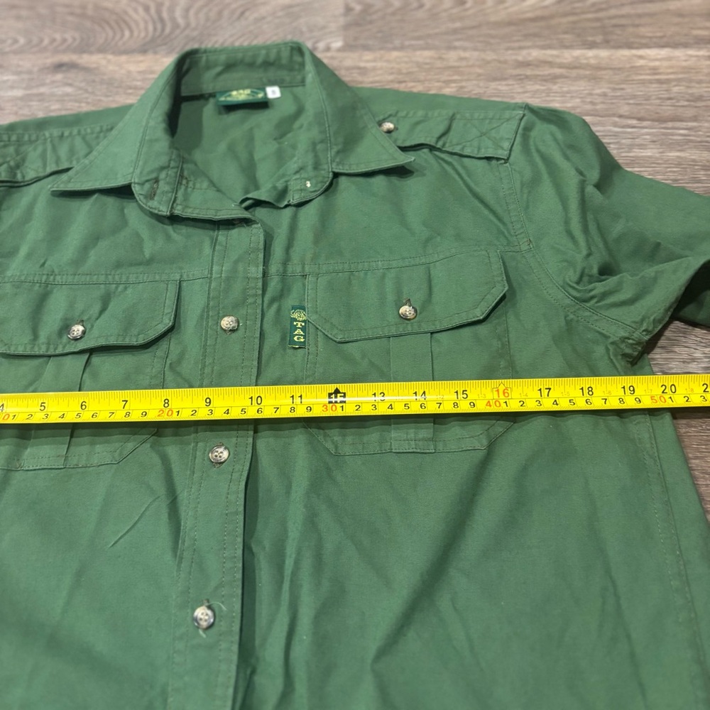 TAG Safari Trail Shirt Women’s S Green LS Utility Outdoor Button Down Gorpcore - Picture 5 of 5